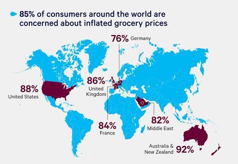 consumer concern on inflation around the world