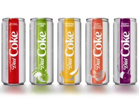 New Diet Coke range for the US - Jan 2018