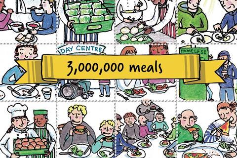 Fowler Welch FareShare 3 million meals graphic