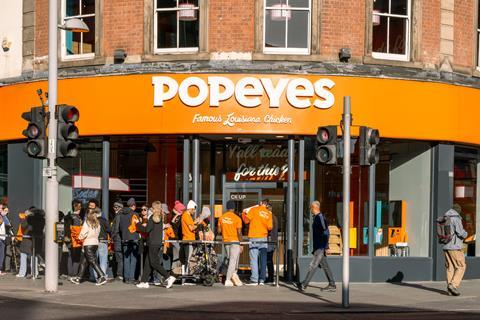 Popeyes Nottingham Exterior