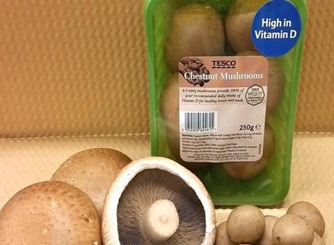 tesco vitamin d mushrooms