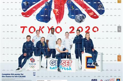 Aldi Kit for Schools Team GB sticker chart