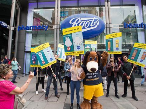 Poundland Boots protest