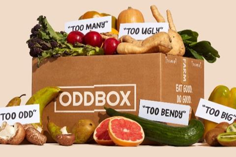 Box of Oddbox produce