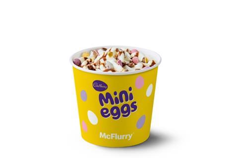 Cadbury Mini Eggs McFlurry