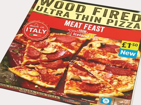 own label 2015, frozen pizza, iceland meat feast