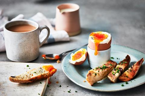 Egg cup breakfast