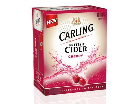 Carling British Cider cherry