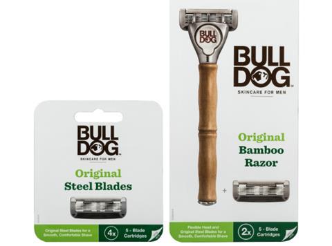 Bulldog bamboo razor and blades
