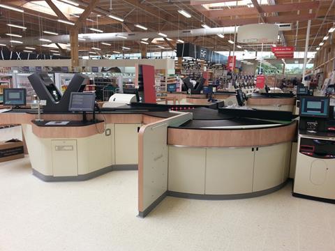 Tesco high-tech checkout at Lincoln