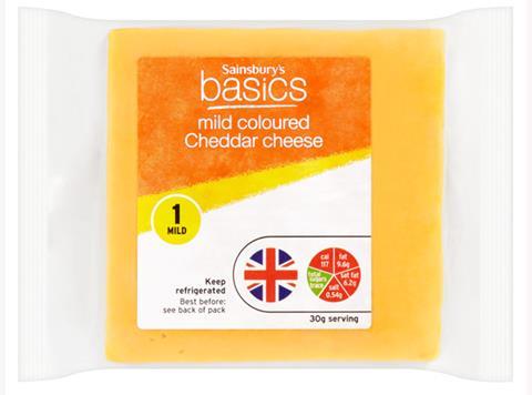 Sainsbury's Basics new packaging