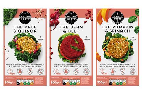 new strong roots burger range