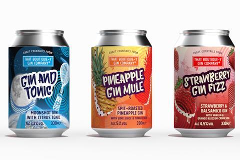 That Boutique Y Drinks Company Pours Craft Gin Cocktails Into Rtd Cans News The Grocer