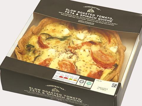 own label 2015, quiches, flans and tarts, m&s quiche