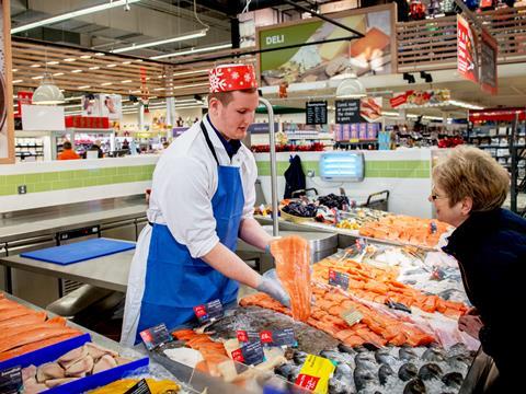 Tesco fish counter