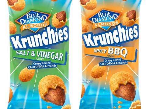 blue diamond almond snacks