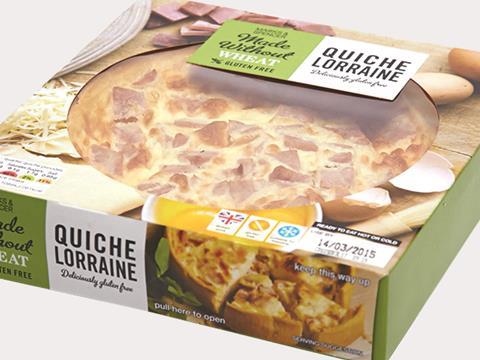 own label 2015, wheat and gluten free, m&s quiche lorraine