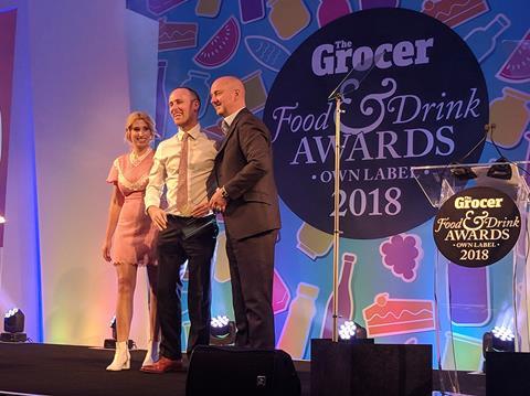 Adam Leyland and Stacey Solomon present the 2018 Grocer own label awards