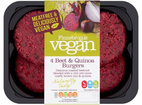 Finnebrogue vegan burger