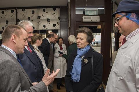 HRH Princess Royal visiting shop