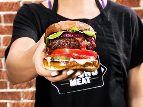 cultured meat burger