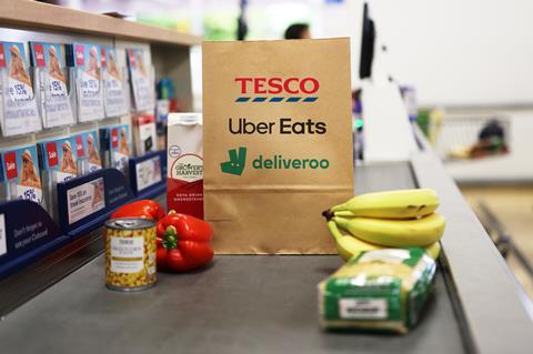Tesco Uber Eats Deliveroo