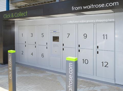 Waitrose click and collect lockers