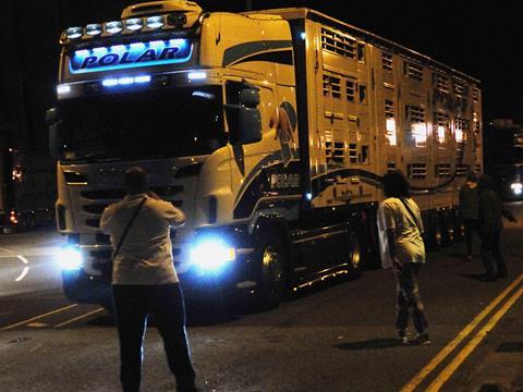 One Use - a 2015 protest against live animal exports in Kent 
