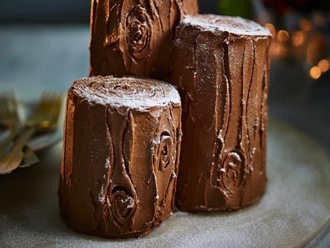 tesco christmas yule log cake kit