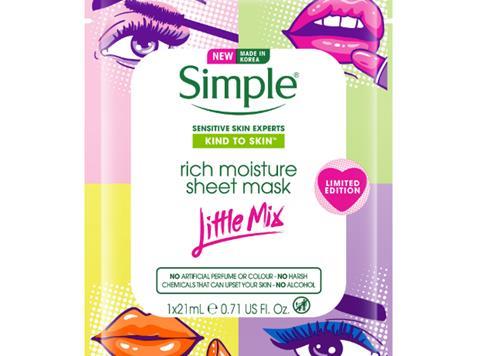 Simple Little Mix Rich Moisture Sheet Masks