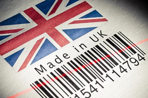 union flag uk food plate british made in uk barcode