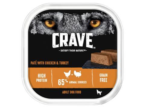 Crave dog food store asda