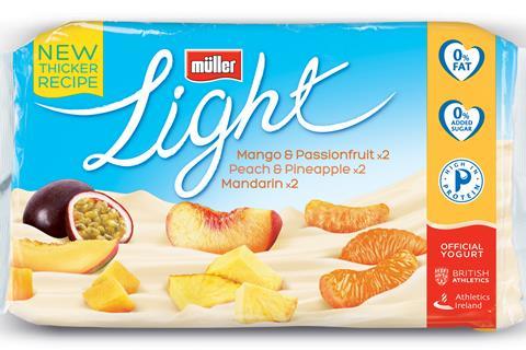 Müllerlight 6 Pack MangoPassionfruit, PeachPineapple & Mandarin