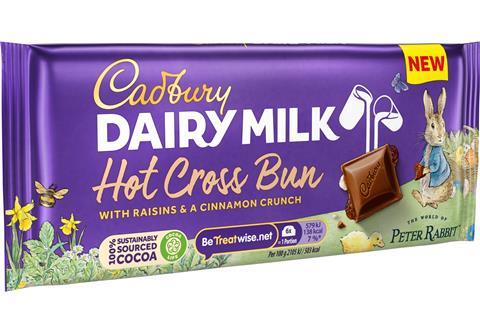 Cadbury Hot Cross Bun Bar