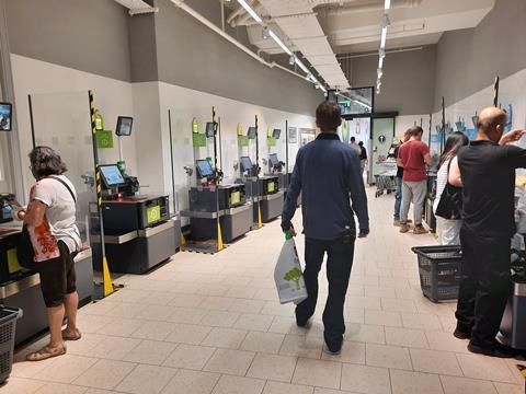 Lidl self service tills 