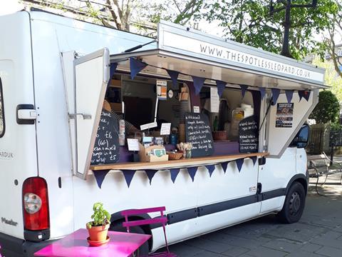 spotless leopard vegan food truck