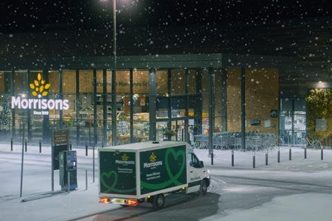 Morrisons Christmas ad 2020 Van_Outside_Store