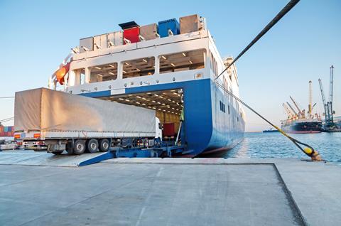 lorry ferry import export roro GettyImages-175353122