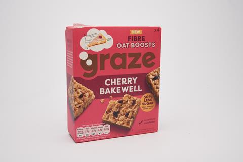 Graze Cherry Bakewell Oat Boosts