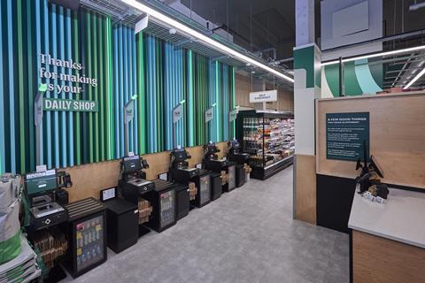 whole foods market store self check out pay