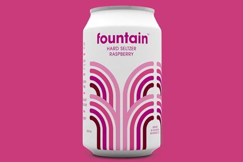 Fountain hard seltzer raspberry