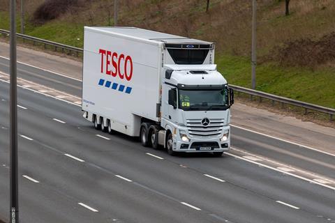 Tesco lorry delivery supply chain supplier
