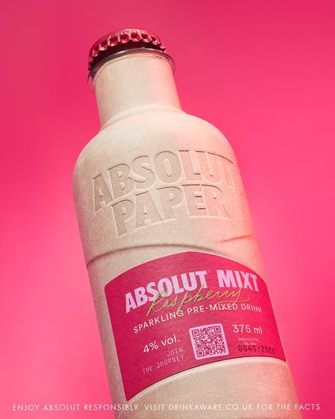 Absolut Paper Bottle