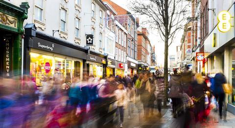 high street shopping shops