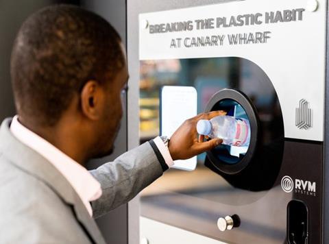 canary wharf plastic project