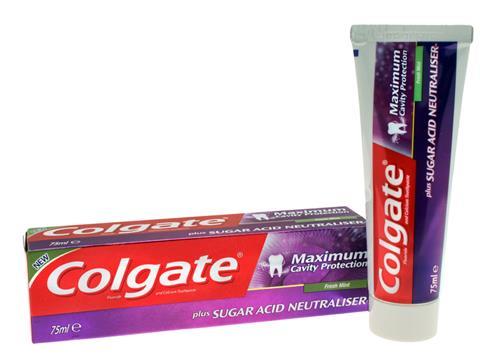 Colgate sugar-neutralising toothpaste