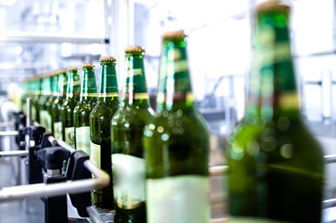 Beer bottling production line Staropramen
