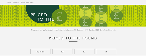 Waitrose Priced to the Pound