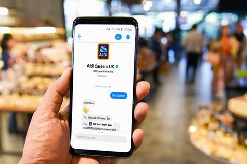aldi careers chat bot