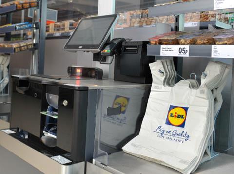 Lidl’s announcement follows rival discounter Aldi’s pledg to scrapping 5p bags